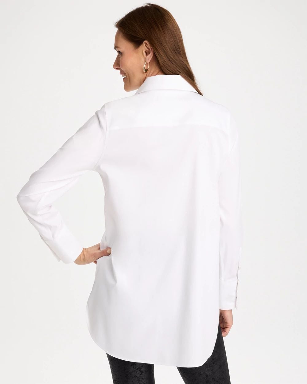 No Iron™ Stretch Trapunto Stitch Tunic click to view larger image.