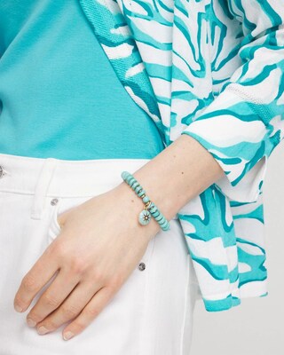 Turquoise Drop Off Stretch Bracelet