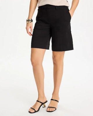 Emme Fly Front Sateen Shorts