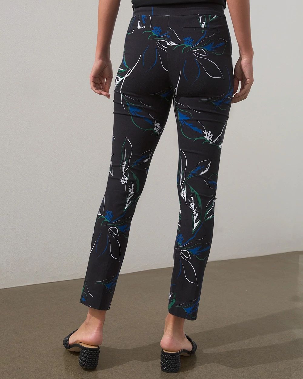 Brigitte Floral Slim Ankle Pants