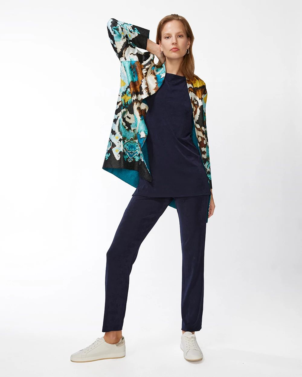 Travelers Collection Ikat Crushed Jacket