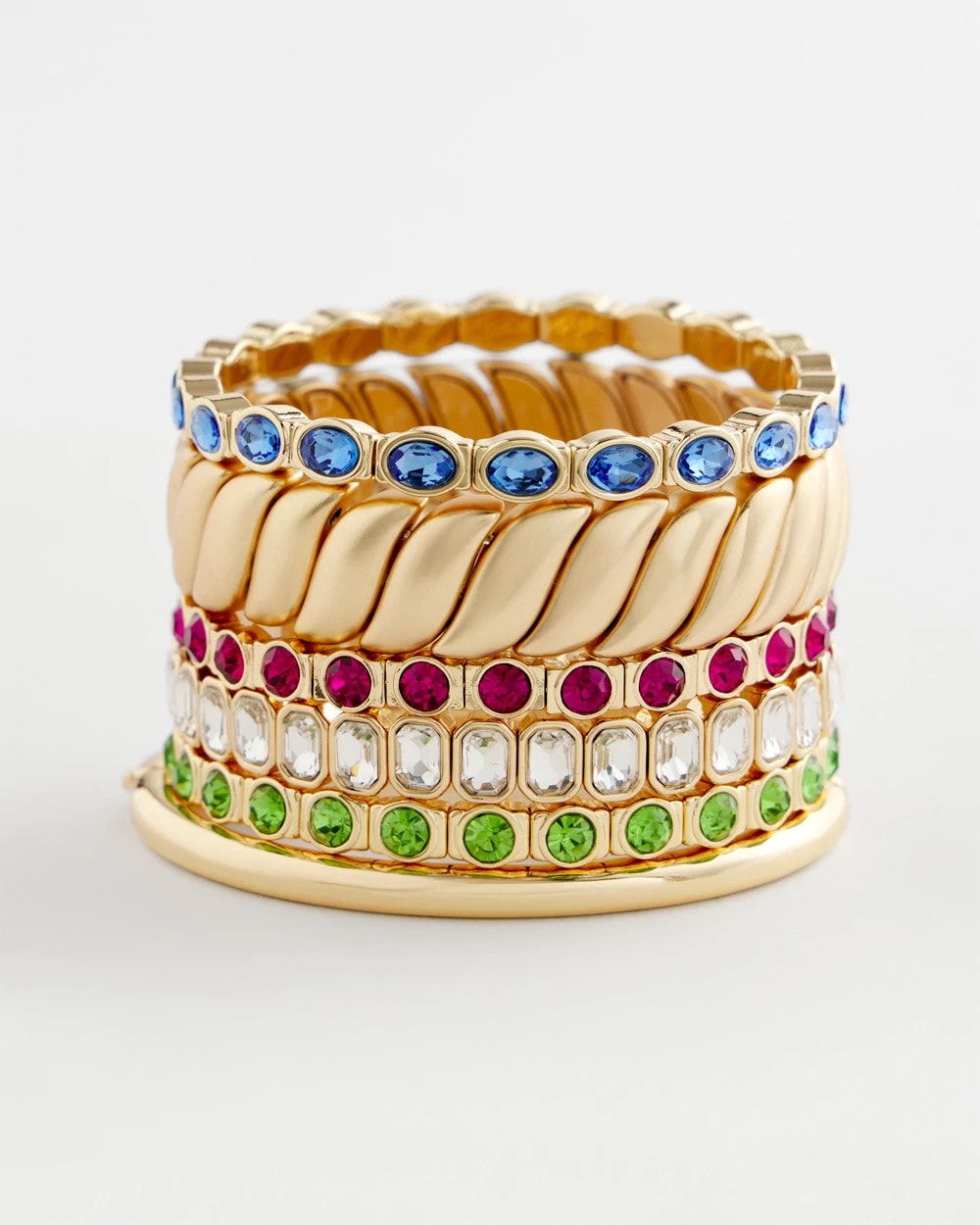 Small Faceted Stretch Bracelet