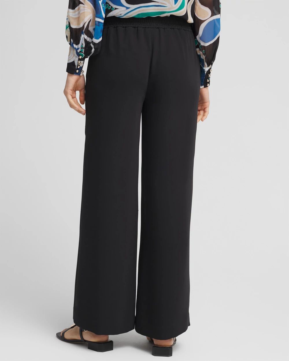 Pull-on Wide Leg Pants