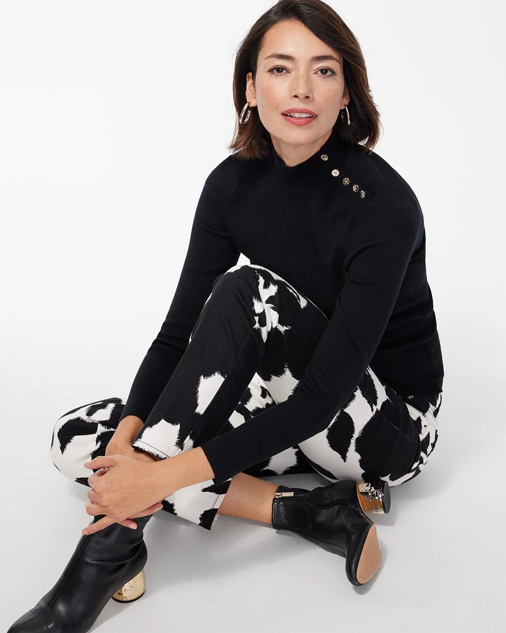 ECOVERO Mock Neck Sweater