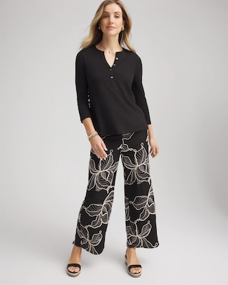 Cotton Slub Henley Shirt click to view larger image.