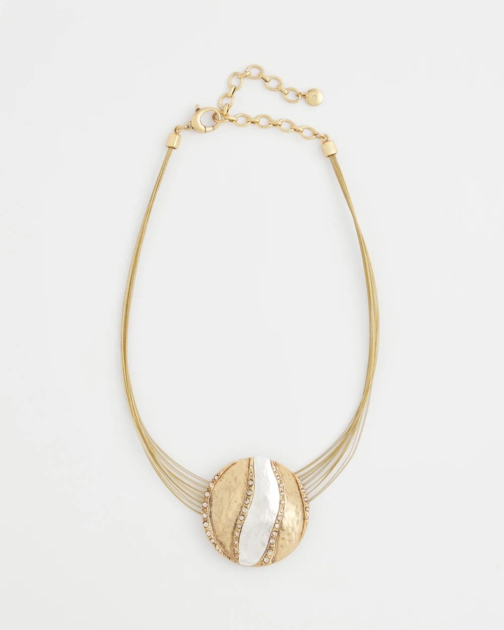 Mixed-Metal Safari Pendant Necklace