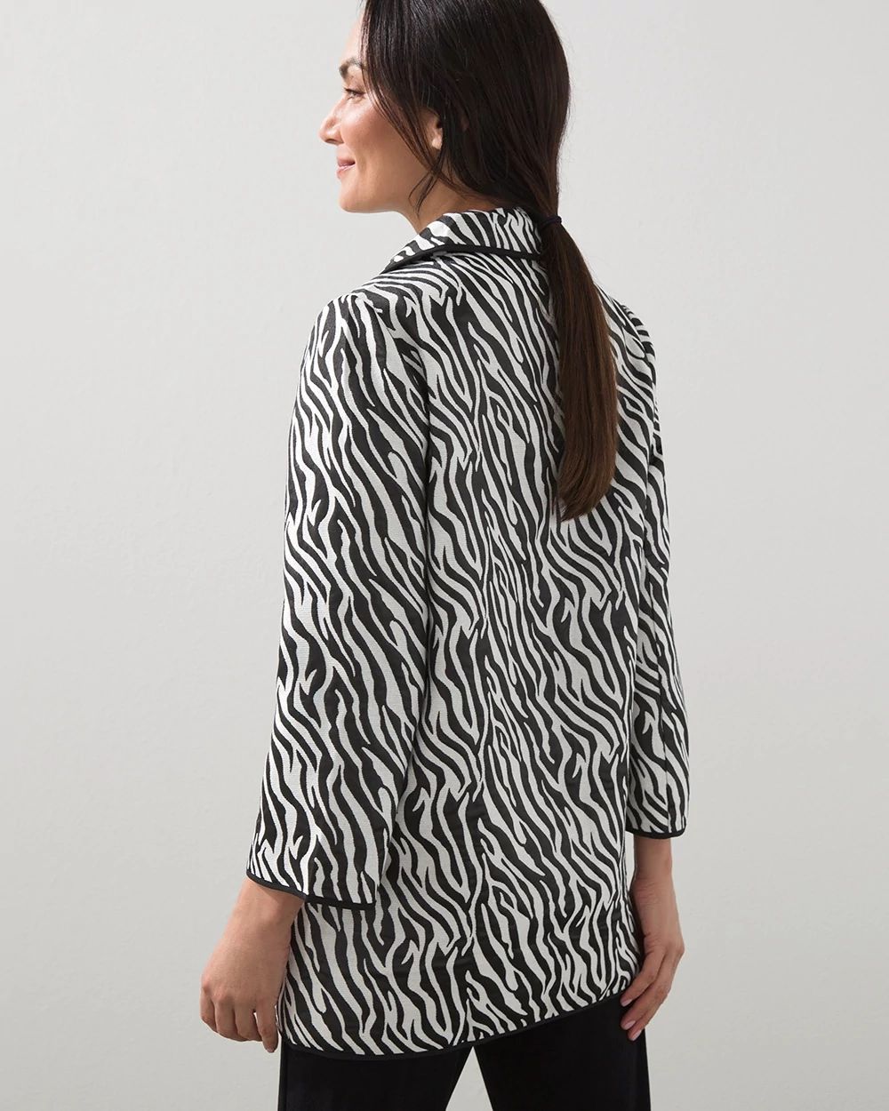 Travelers Collection Animal Jacquard Jacket