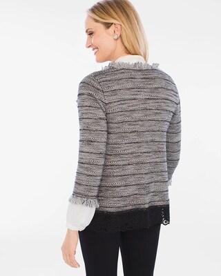 Lace Tweed Cardigan