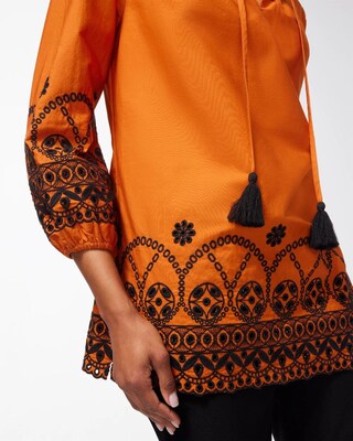Cutwork Eyelet Blouse