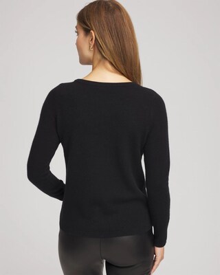 Embellished Cashmere Pullover Sweater click to view larger image.