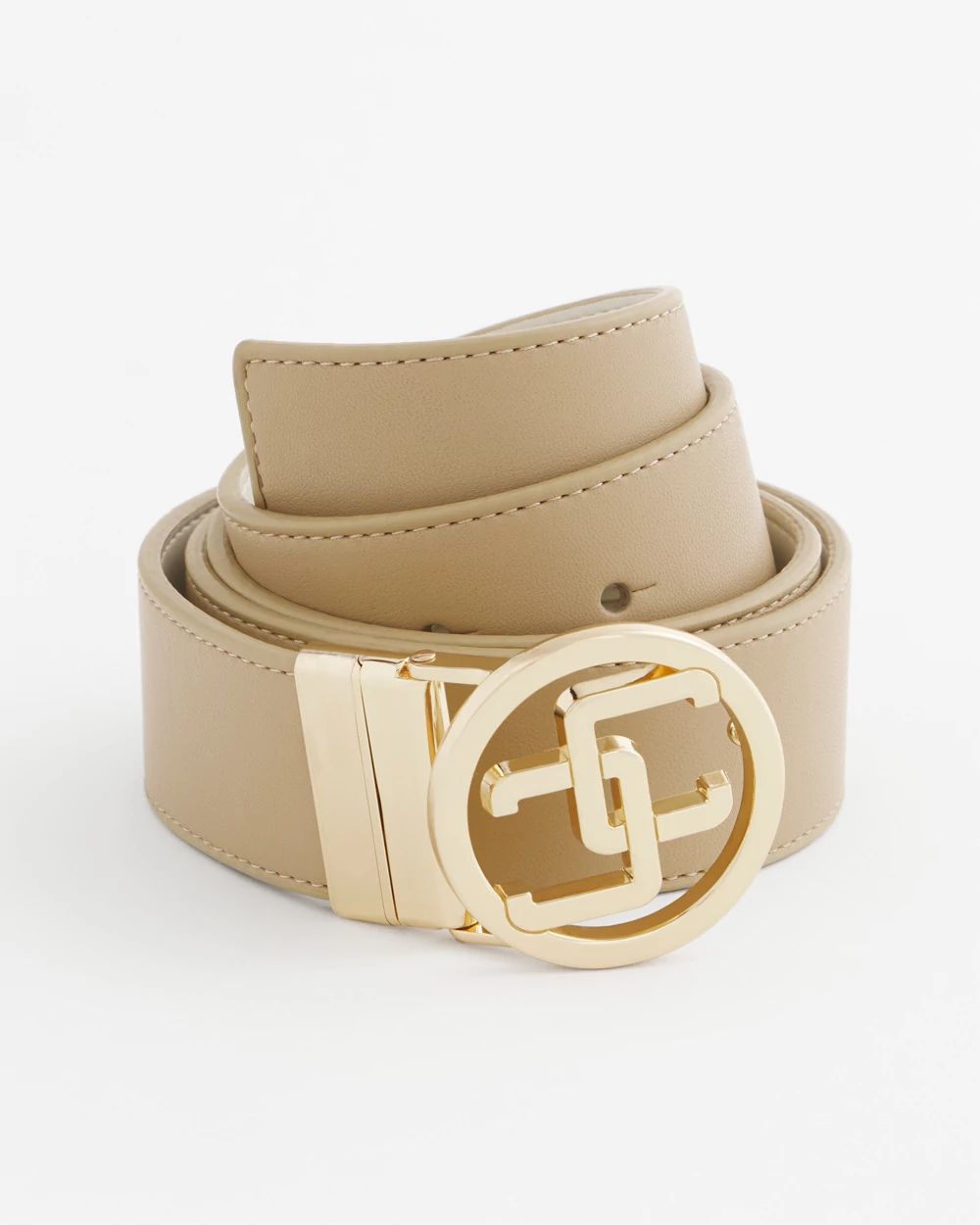 Reversible Matte CC Logo Trouser Belt