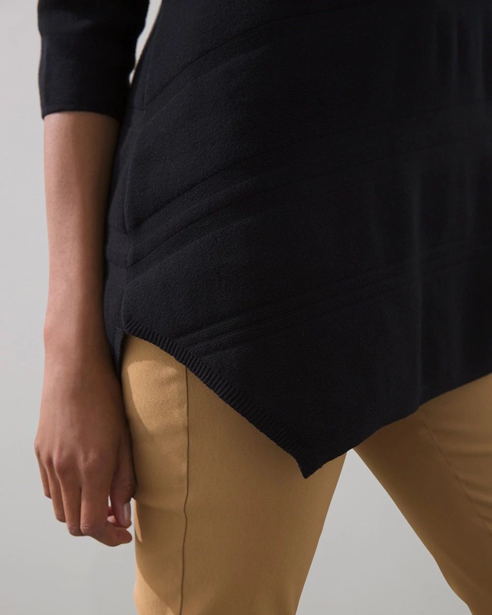 Mock Neck Tunic Sweater