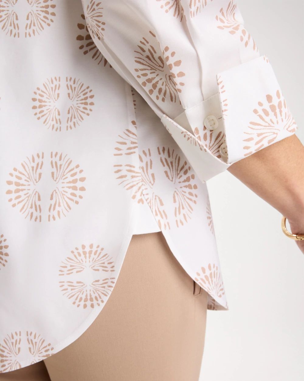 No Iron™ Stretch Stamped Shirt