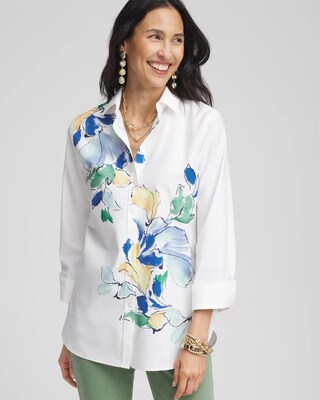 No Iron™ Floral Shirt click to view larger image.