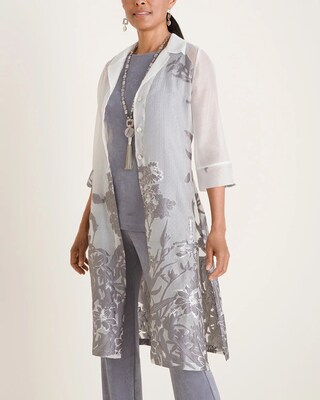 Travelers Collection Jacquard Duster Jacket