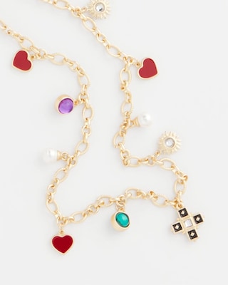Adjustable Charm Necklace click to view larger image.