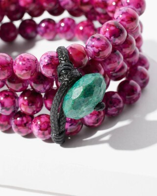 Convertible Pink Stretch Bracelets