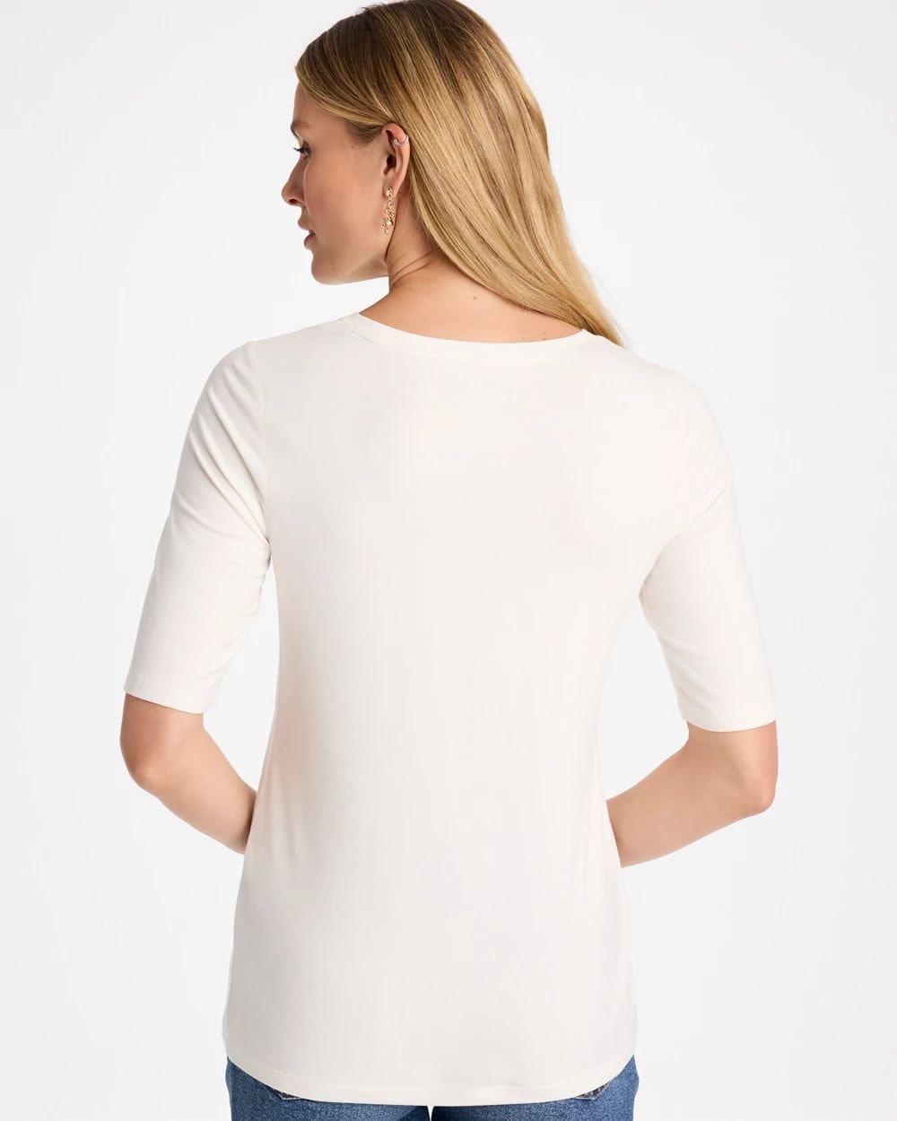 Touch of Cool™ Elbow Sleeve Tee click to view larger image.