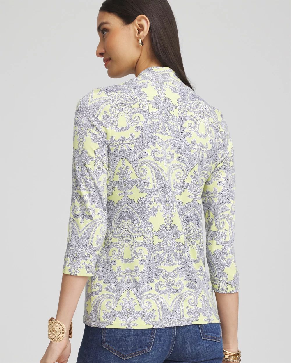 Touch of Cool™ Paisley 3/4 Sleeve Tee