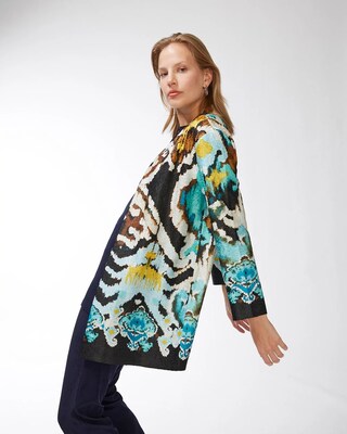 Travelers Collection Ikat Crushed Jacket