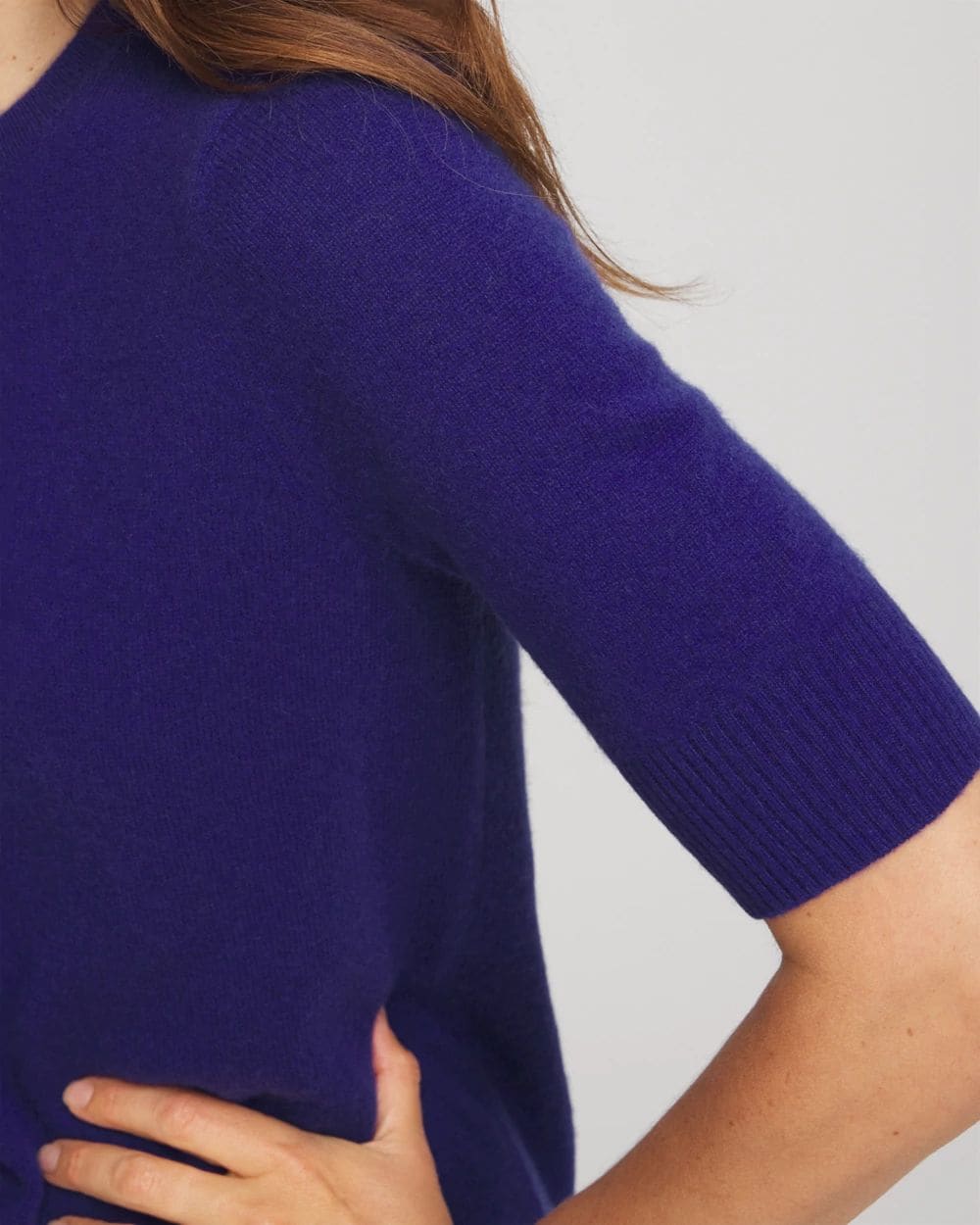 Crewneck Cashmere Pullover Sweater click to view larger image.