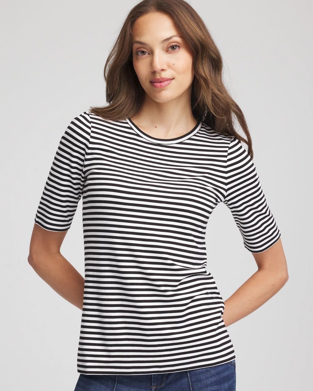 Touch of Cool™ Elbow-Sleeve Perfect Tee