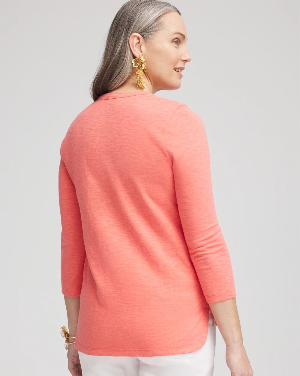 Slub 3/4-Sleeve Tee