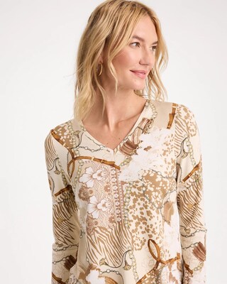 Neutral Touch of Cool™ V-Neck Layering Tee click to view larger image.
