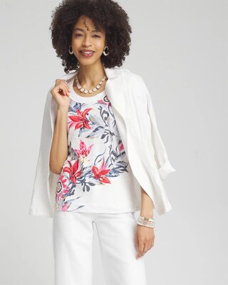 Floral Scoop Neck Tee click to view larger image.