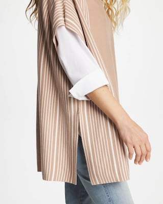 Turtleneck Sweater Poncho click to view larger image.