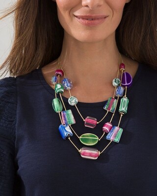 Beaded Multi-Strand Necklace