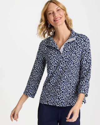 Zenergy® UPF Paint Snap Mockneck