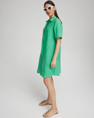 Linen Popover Shirt Dress click to view larger image.
