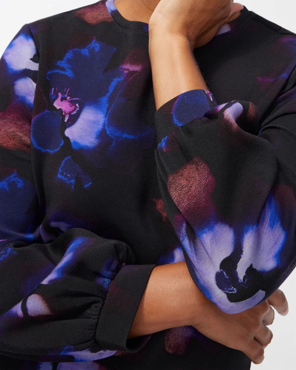 Zenergy Scuba Floral Top