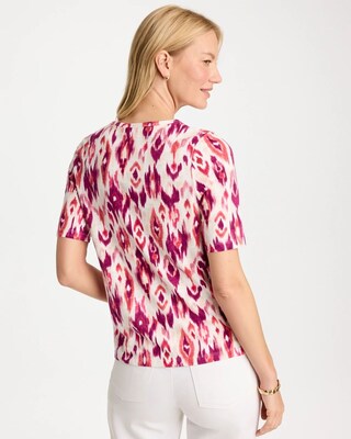 Printed Pima V-Neck Tee click to view larger image.