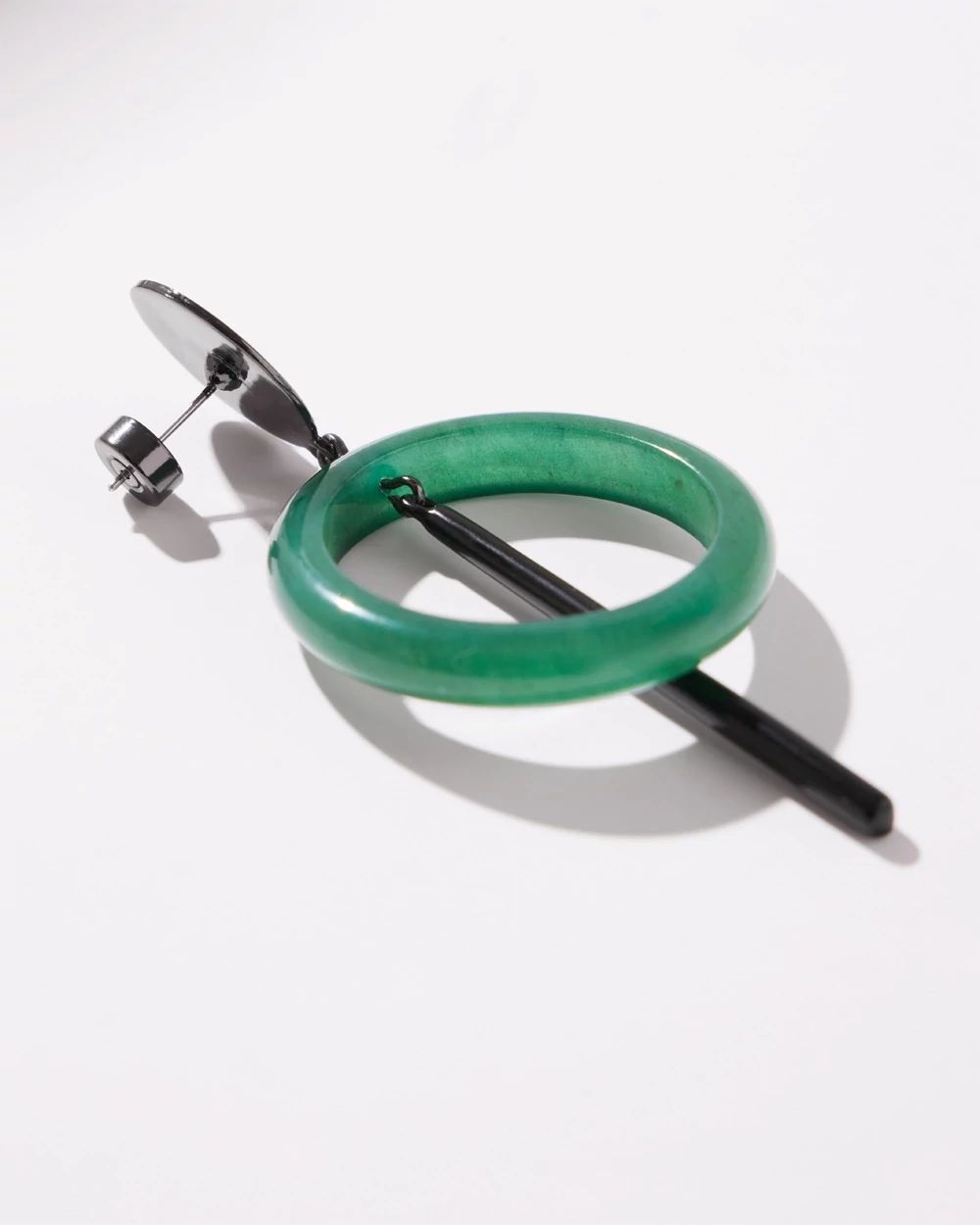 Green Drop Earrings
