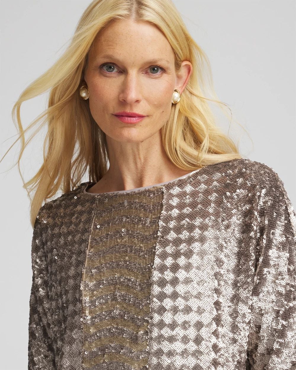 Art Deco Dolman Sequins Tee click to view larger image.