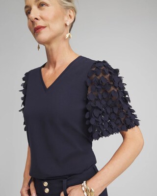 Applique Sleeve Tee