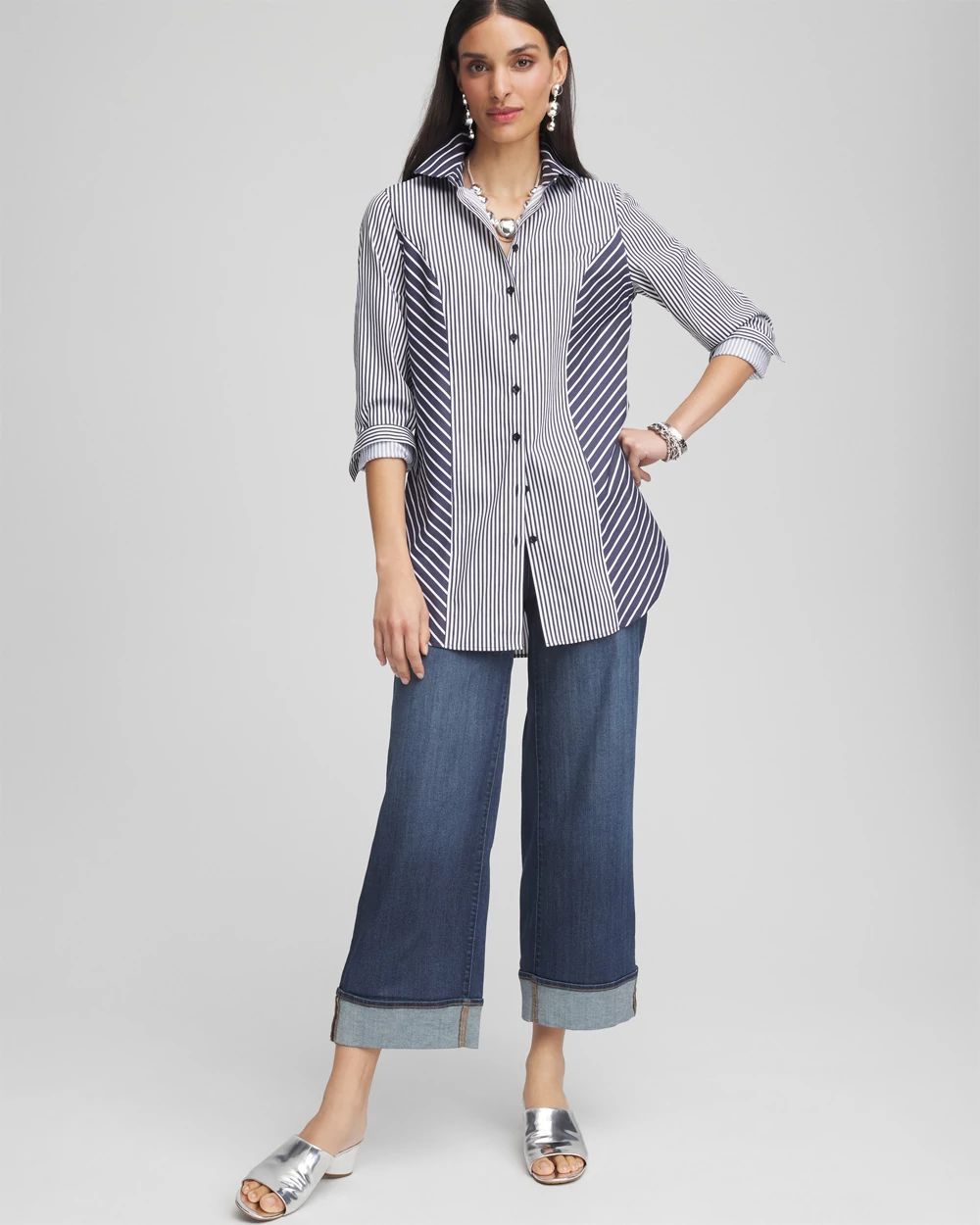 No Iron™ Mixed Stripes Tunic