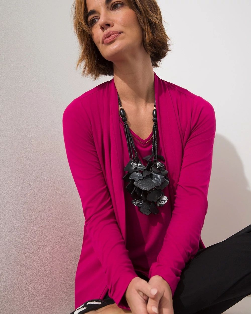 Adjustable Short Multistrand Necklace
