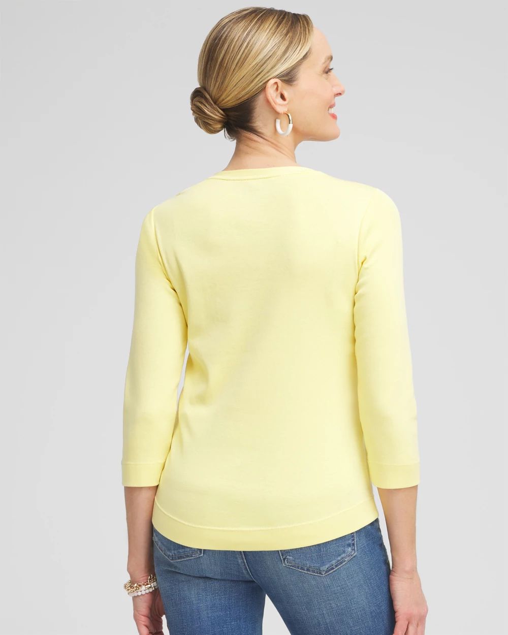 Everyday 3/4 Sleeve V-Neck Tee