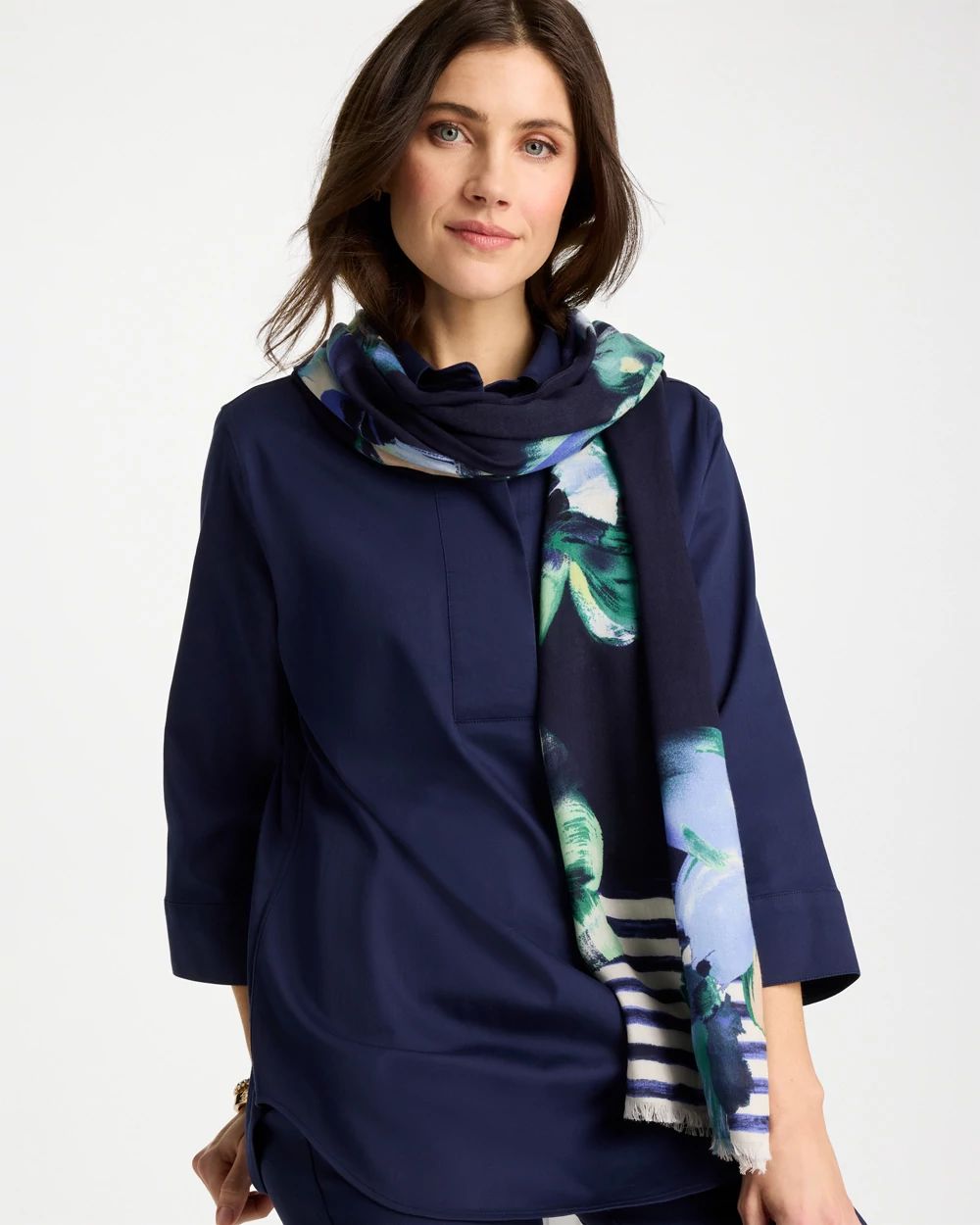 Printed Oblong Scarf click to view larger image.