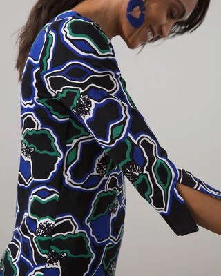 Travelers Floral V-Neck Tunic