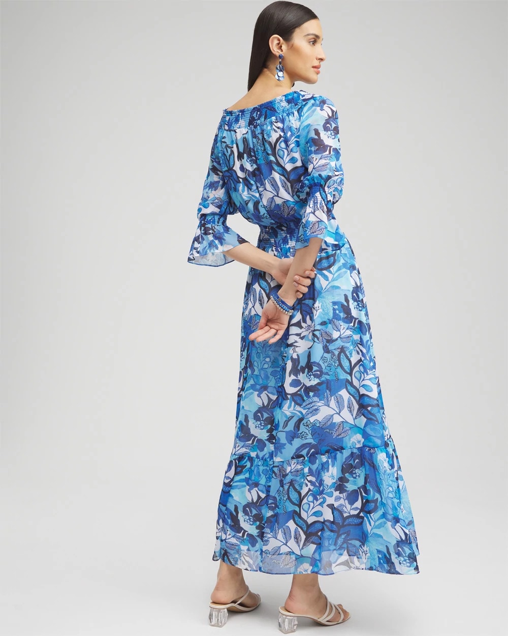 Chiffon Floral Maxi Dress