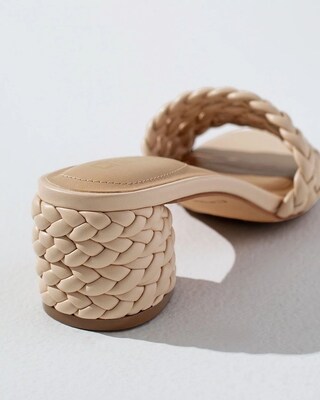Neutral Braided Leather Sandals