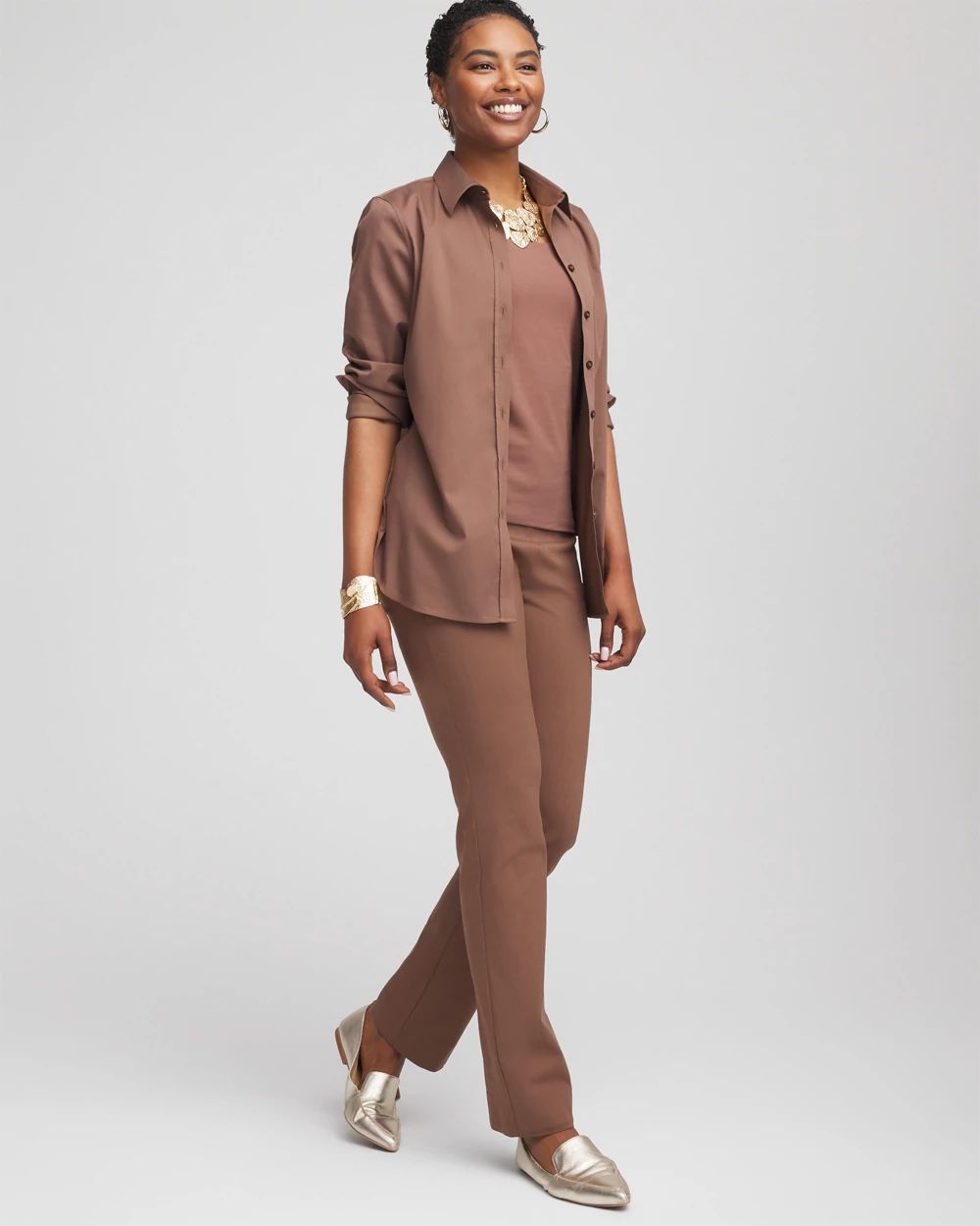No Iron™ Stretch-Sateen Shirt
