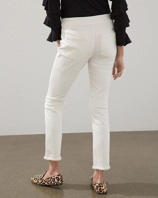 Single Fray Ankle Jeggings