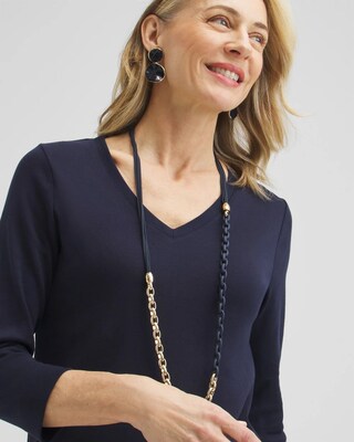 MagneticMix™ Navy Multistrand Necklace