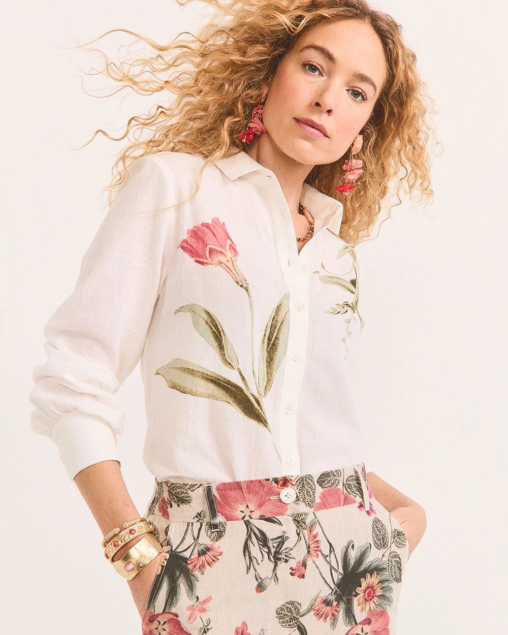 Cotton Voile Collared Tunic