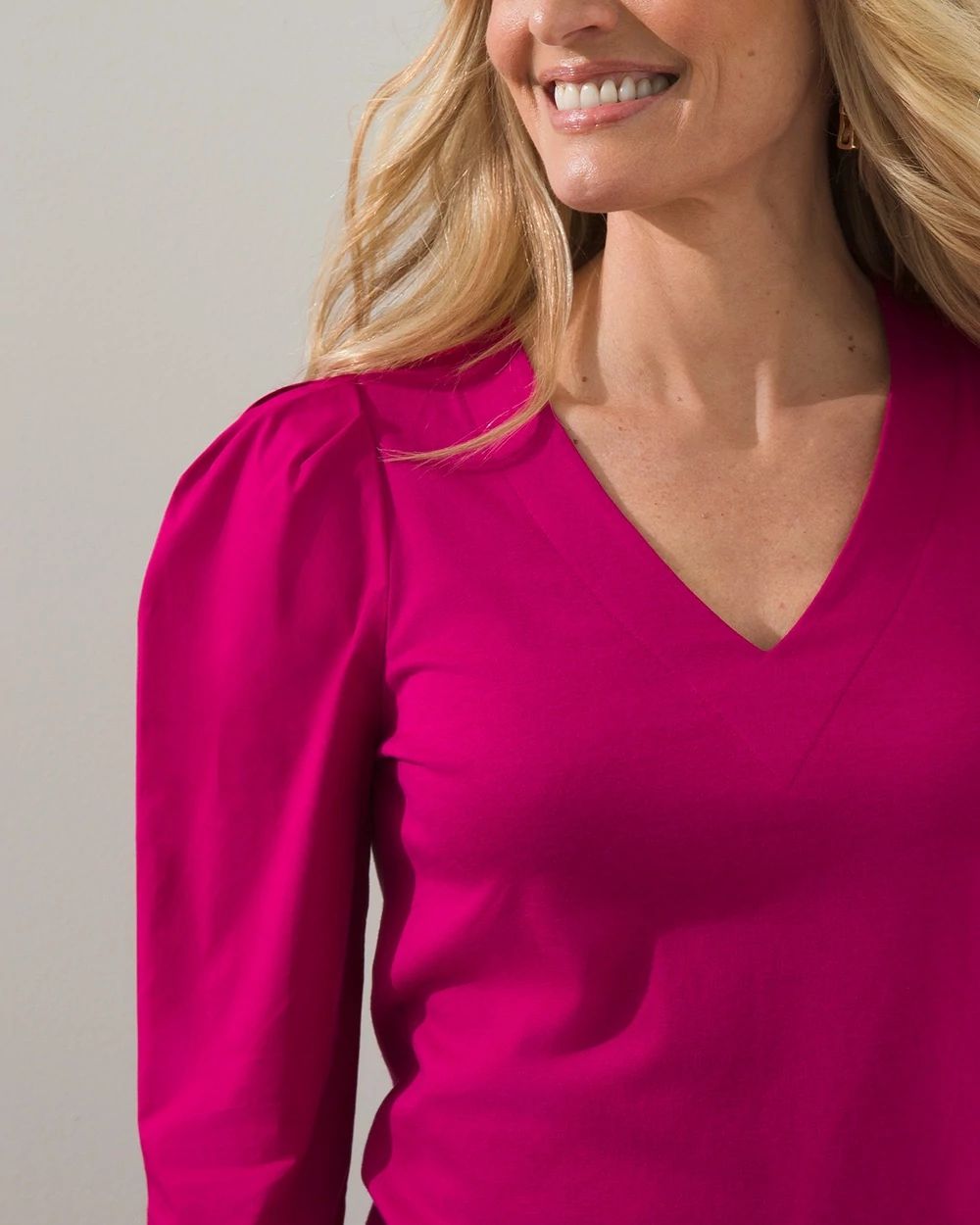 Puff Drape Sleeve Tee